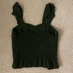 Green Crop Top
